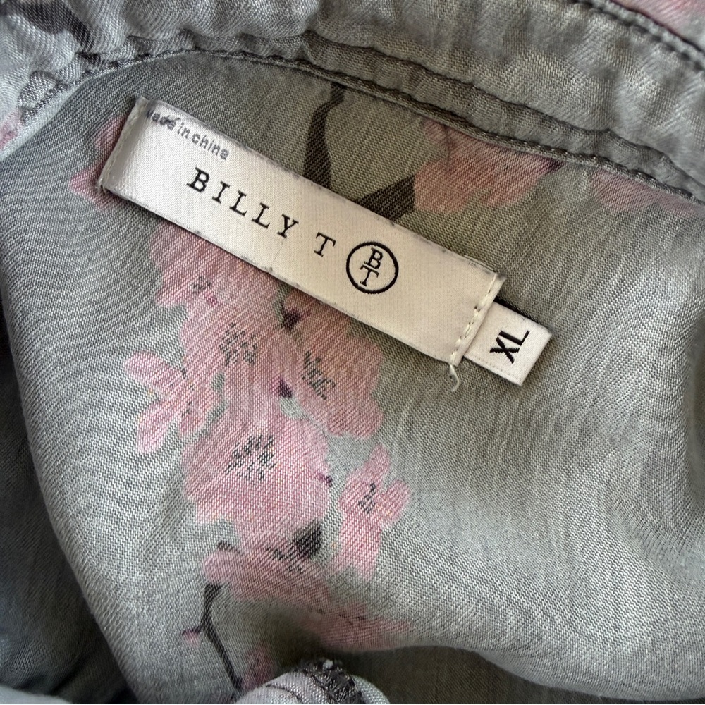 Billy T Cherry Blossom Chambray Button Down - Picture 3 of 6